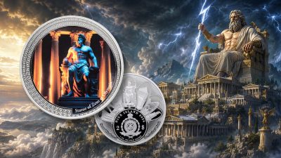Niue - 2026 - 2 Dollars - Statue of Zeus at Olympia (7 Wonders of the Ancient World series) 1oz silver