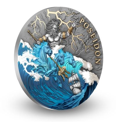 Niue - 2026 - 5 Dollars - Poseidon 2oz silver