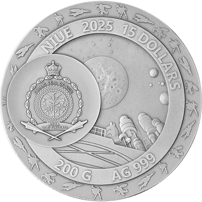 Niue - 2025 - 15 Dollars - Superman DC Comics 200 gr Silver