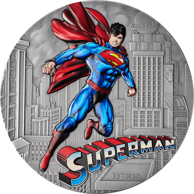 Niue - 2025 - 15 Dollars - Superman DC Comics 200 gr Silver