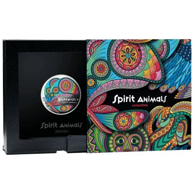 Niue - 2025 - 1 Dollar - Butterfly (Spirit Animals series)