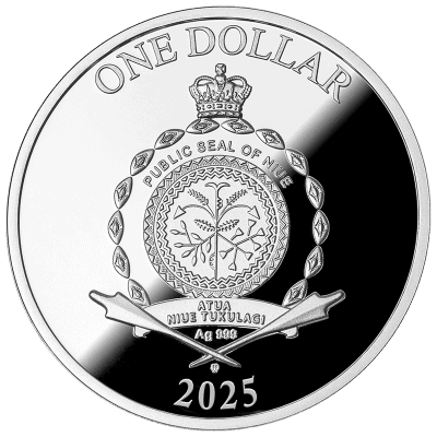 Niue - 2025 - 1 Dollar - Butterfly (Spirit Animals series)