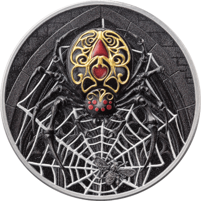 Cameroon - 2026 - 1000 Francs - The Black Widow (Creatures of Nocturne series) 1oz silver