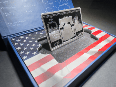 Liberia - 2026 - 5 Dollars - 250th anniversary of U.S. independence 2oz silver