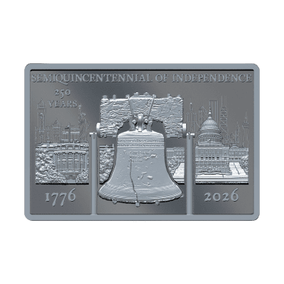 Liberia - 2026 - 5 Dollars - 250th anniversary of U.S. independence 2oz silver