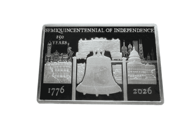 Liberia - 2026 - 5 Dollars - 250th anniversary of U.S. independence 2oz silver