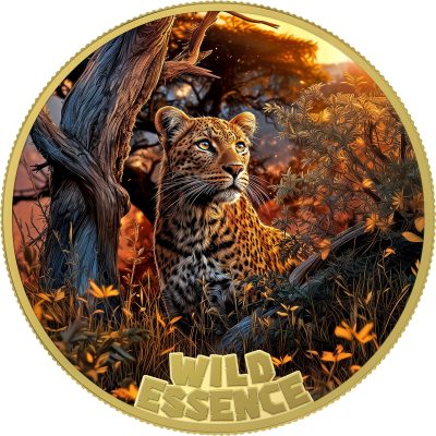Liberia - 2026 - 3x 10 Dollars - Leopard, Polar Bear, Puma (Wild Essence series) 3x 1oz silver GILDED