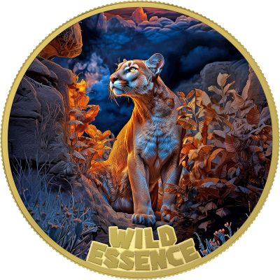 Liberia - 2026 - 3x 10 Dollars - Leopard, Polar Bear, Puma (Wild Essence series) 3x 1oz silver GILDED