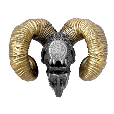 Cameroon - 2026 - 2000 Francs - Carved Skull The Sovereign 2oz silver (Carved Skull 3D series)