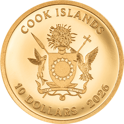 Cook Islands - 2026 - 10 Dollars - First Responders FIREFIGHTER 1gram gold (incl box)