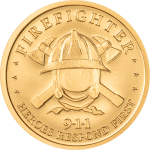 Cook Islands - 2026 - 10 Dollars - First Responders FIREFIGHTER 1gram gold (incl box)