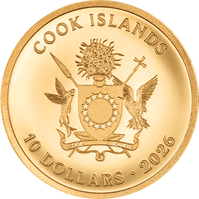 Cook Islands - 2026 - 10 Dollars - First Responders POLICE 1gram gold (incl box)