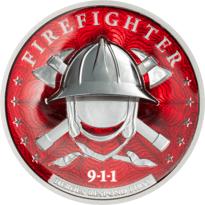 Cook Islands - 2026 - 2x 5 Dollars - First Responders POLICE & FIREFIGHTER set 2x 1oz silver