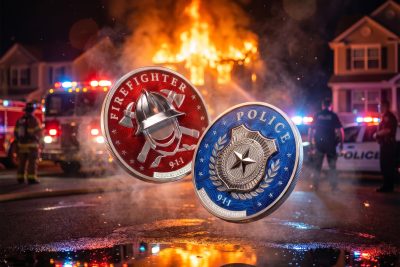 Cook Islands - 2026 - 2x 5 Dollars - First Responders POLICE & FIREFIGHTER set 2x 1oz silver