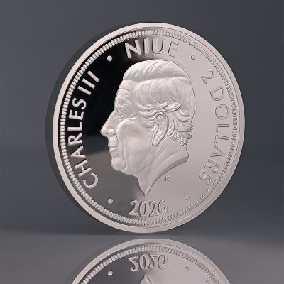 Niue - 2026 - 2 Dollars - Czech Lion 1oz silver