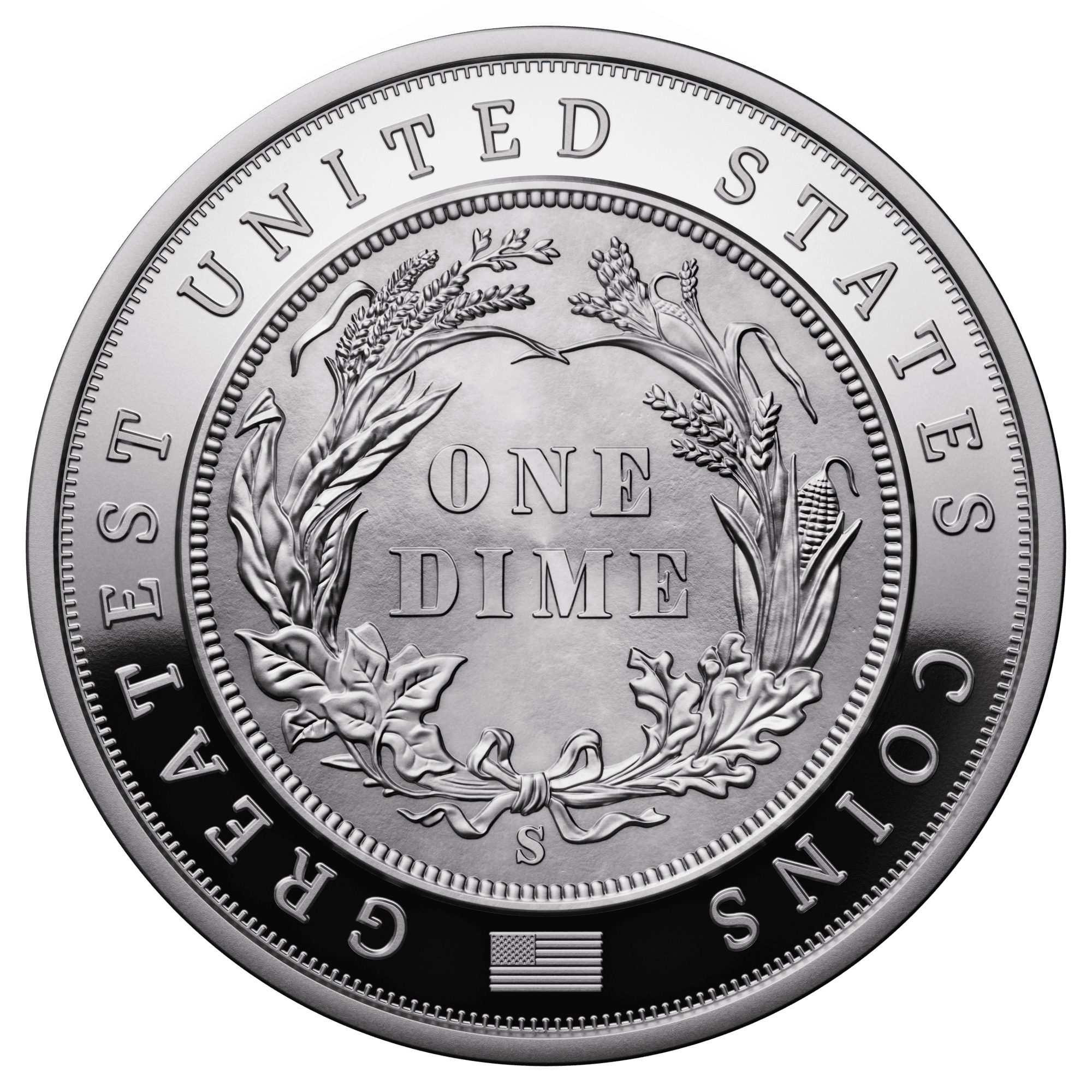 Niue - 2026 - 5 Dollars - 1894-S Barber Dime (Greatest United States coins series) 2oz silver