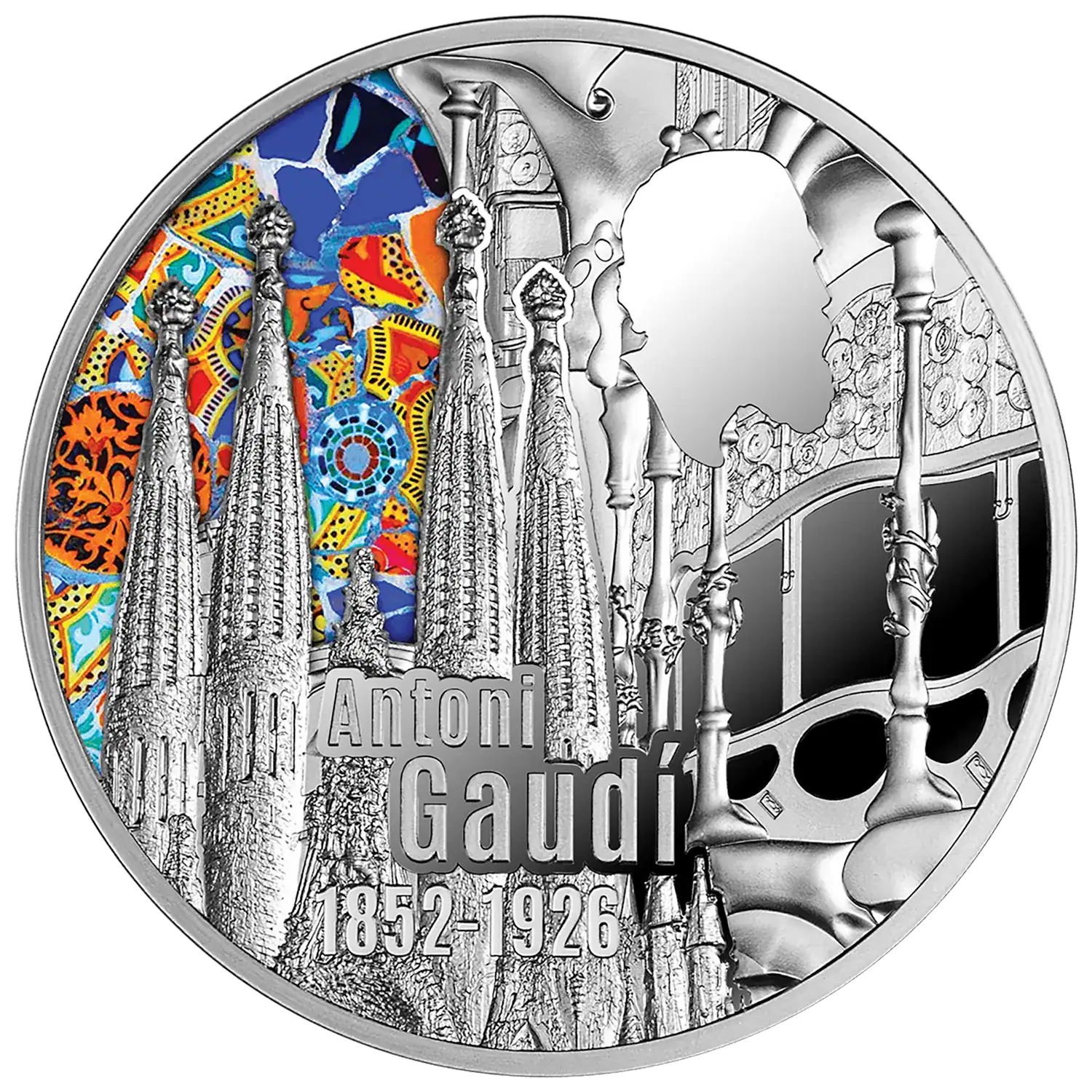 Malta - 2026 - 5 Euro - Antonio Gaudi 100th Anniversary Sagrada Familia