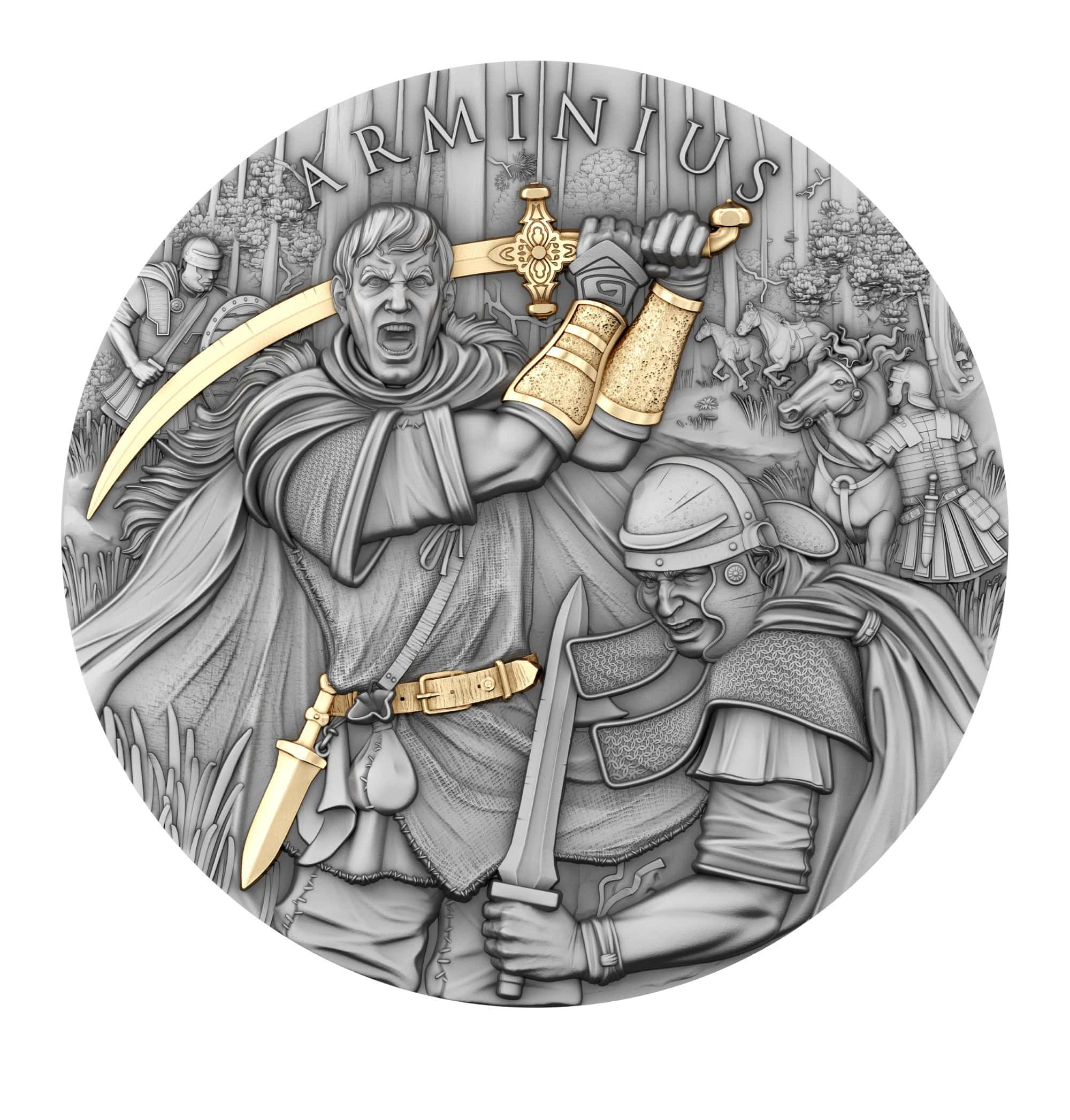 Niue - 2026 - 5 Dollars - Arminius (Legendary Warriors series) 2oz silver