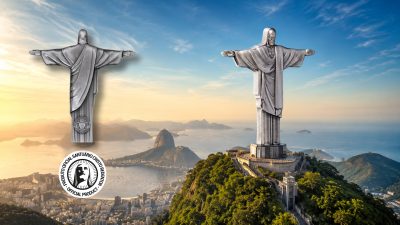 Cameroon - 2026 - 2000 Francs - Christ the Redeemer 3D Antiqued 2oz silver