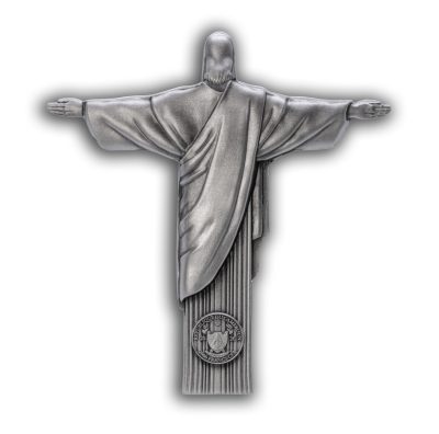 Cameroon - 2026 - 2000 Francs - Christ the Redeemer 3D Antiqued 2oz silver
