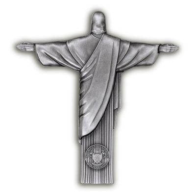Cameroon - 2026 - 2000 Francs - Christ the Redeemer 3D Antiqued 2oz silver
