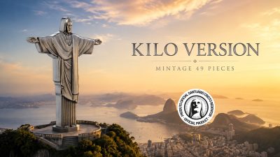 Cameroon - 2026 - 10000 Francs - Christ the Redeemer 3D Antiqued 1 KILO silver