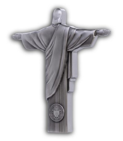 Cameroon - 2026 - 10000 Francs - Christ the Redeemer 3D Antiqued 1 KILO silver