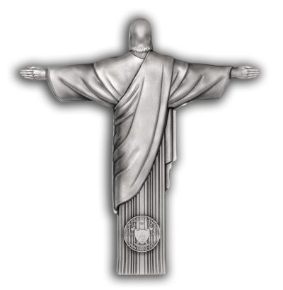 Cameroon - 2026 - 10000 Francs - Christ the Redeemer 3D Antiqued 1 KILO silver