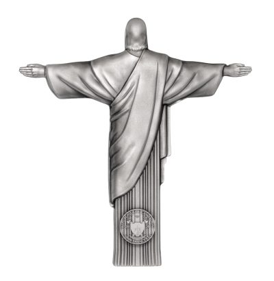 Cameroon - 2026 - 10000 Francs - Christ the Redeemer 3D Antiqued 1 KILO silver
