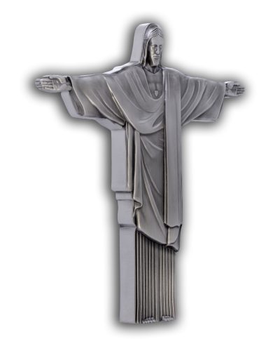 Cameroon - 2026 - 10000 Francs - Christ the Redeemer 3D Antiqued 1 KILO silver