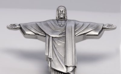 Cameroon - 2026 - 10000 Francs - Christ the Redeemer 3D Antiqued 1 KILO silver