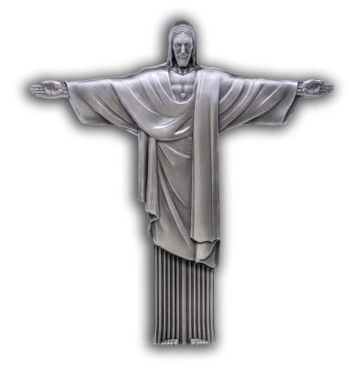 Cameroon - 2026 - 10000 Francs - Christ the Redeemer 3D Antiqued 1 KILO silver