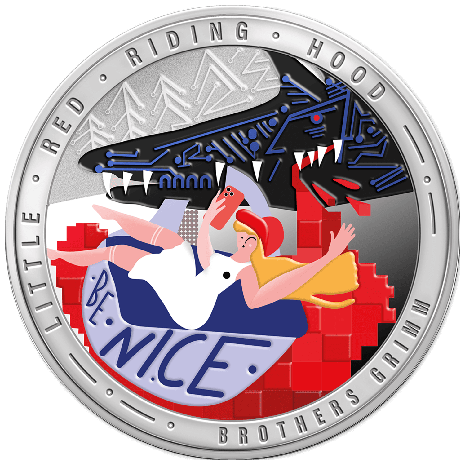 Niue - 2025 - 2 Dollars - Little Red Riding Hood (Grimm’s Fairy Tales series)
