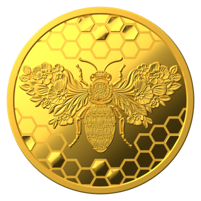 Niue - 2026 - 5 Dollars - Gold Bee 1/25 oz small gold