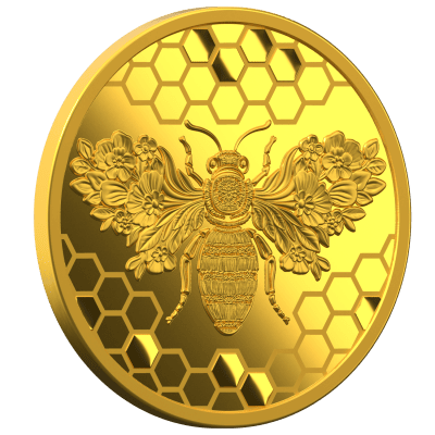 Niue - 2026 - 5 Dollars - Gold Bee 1/25 oz small gold