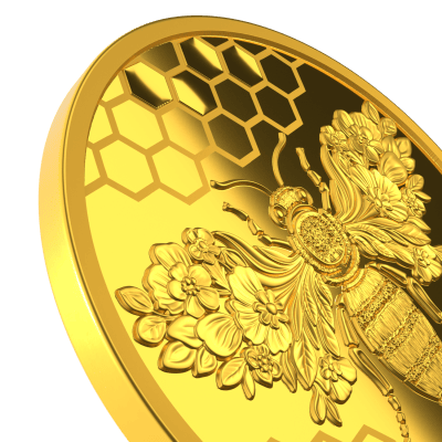 Niue - 2026 - 5 Dollars - Gold Bee 1/25 oz small gold
