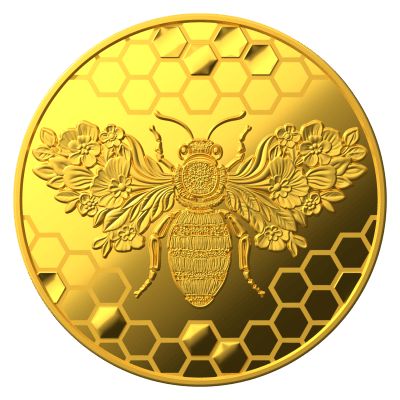 Niue - 2026 - 5 Dollars - Gold Bee 1/25 oz small gold