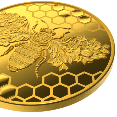 Niue - 2026 - 5 Dollars - Gold Bee 1/25 oz small gold