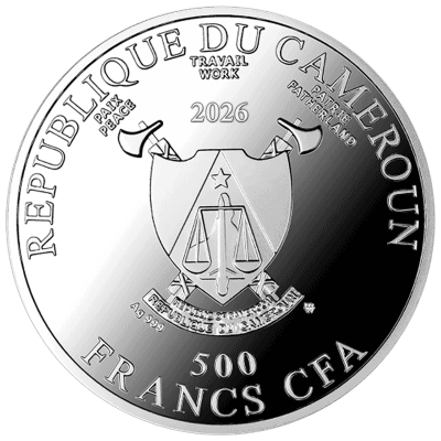 Cameroon - 2026 - 500 Francs – Giant Panda 1/2oz silver (Save the World series)