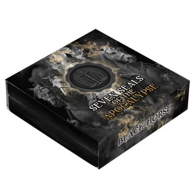 Niue - 2026 - 7 Dollars - Black Horse 3oz silver (Seven Seals of the Apocalypse series)