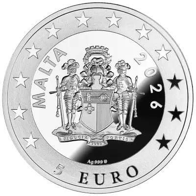 Malta - 2026 - 5 Euro - Padue (City Hall Clocks series)