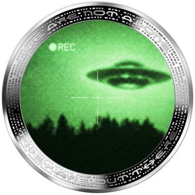 Cameroon - 2026 - 1000 Francs - UFO RECORDING NIGHTVISION (UFO & Aliens series) 1oz silver