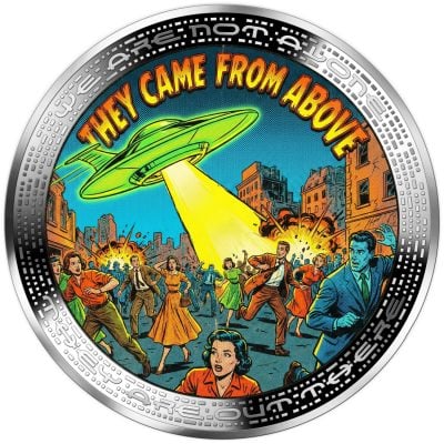 Cameroon - 2026 - 1000 Francs - COMIC BOOK (UFO & Aliens series) 1oz silver