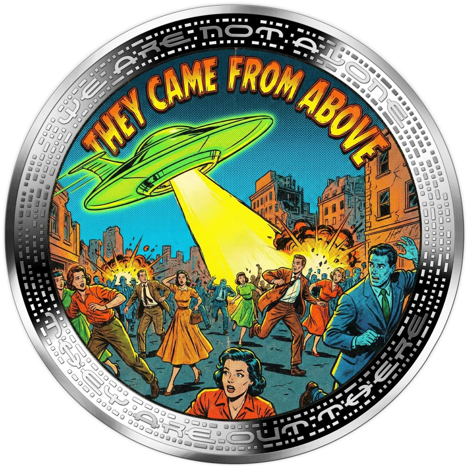 Cameroon - 2026 - 1000 Francs - COMIC BOOK (UFO & Aliens series) 1oz silver