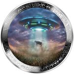 Cameroon - 2026 - 1000 Francs - COW ABDUCTION (UFO & Aliens series) 1oz silver