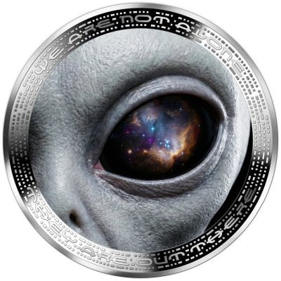 Cameroon - 2026 - 1000 Francs - ALIEN EYE (UFO & Aliens series) 1oz silver