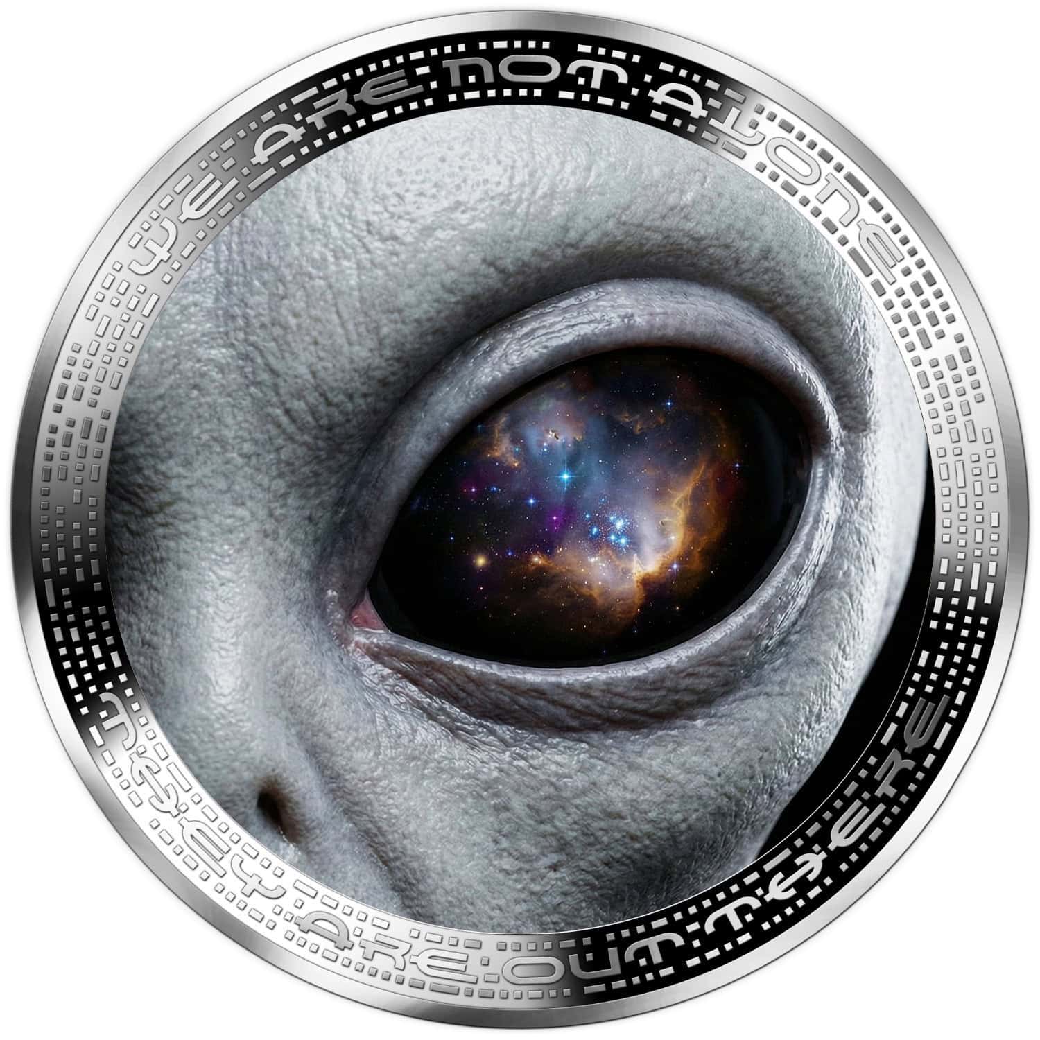 Cameroon - 2026 - 1000 Francs - ALIEN EYE (UFO & Aliens series) 1oz silver