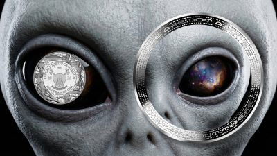 Cameroon - 2026 - 1000 Francs - ALIEN EYE (UFO & Aliens series) 1oz silver