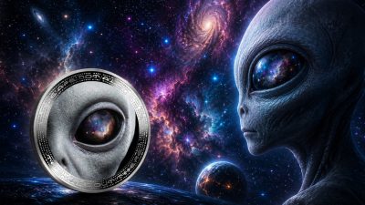 Cameroon - 2026 - 1000 Francs - ALIEN EYE (UFO & Aliens series) 1oz silver