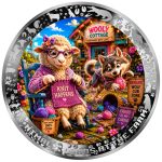 Cameroon - 2026 - 1000 Francs - Knit Happens Again (AI•NIMALS Chaos at the Farm series) 1oz silver
